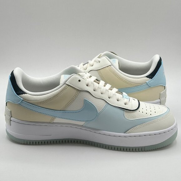 Women's Nike Air Force1 Shadow Sail-Armory Navy-Glacier Blue DZ1847-107 Sz 11 - Picture 9 of 12